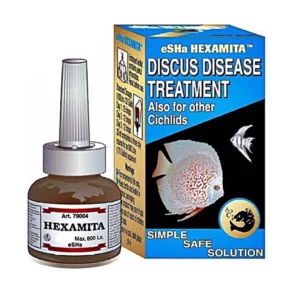 Esha hexaminta discus disease treatment. effectively treats hole in the head , bacterial and fungus infections in discus and cichlids.